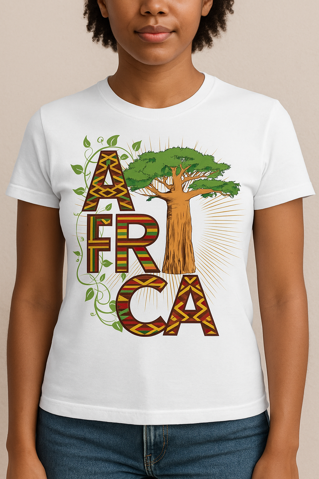 afrika t-shirt unisex vorne