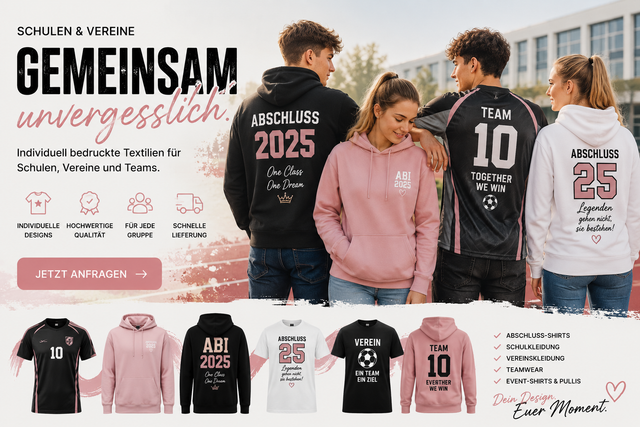 Schul- & Vereinskleidung nach Maß