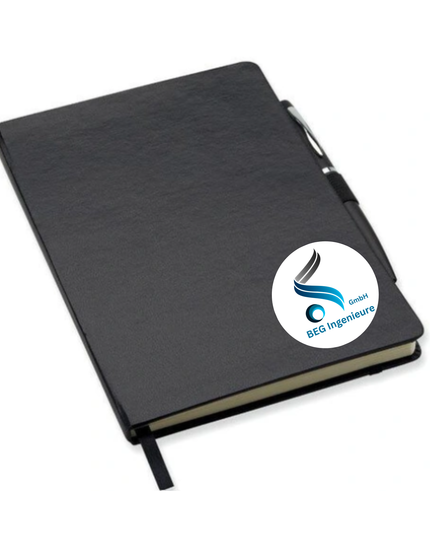 DIN A5 Notizbuch mit individuellem Design / Logo