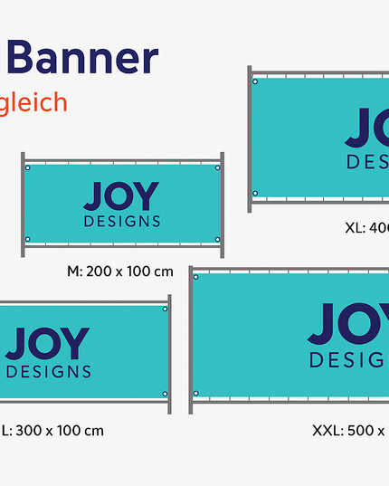 Outdoor Werbebanner aus PVC – langlebig & UV-beständig
