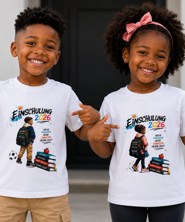Einschulung 2026 Shirt Junge und Mächen – Cooles Schulkind T-Shirt
