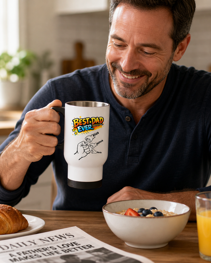 Custom Best Dad Ever Mug with Kids Names | Father’s Day Gift