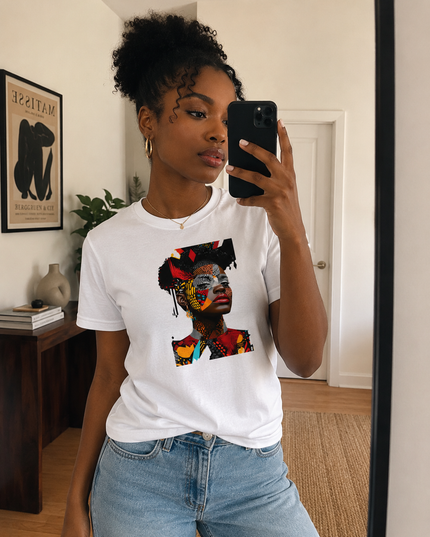 Afro-Modern Graphic Tee | African Inspired Art Shirt