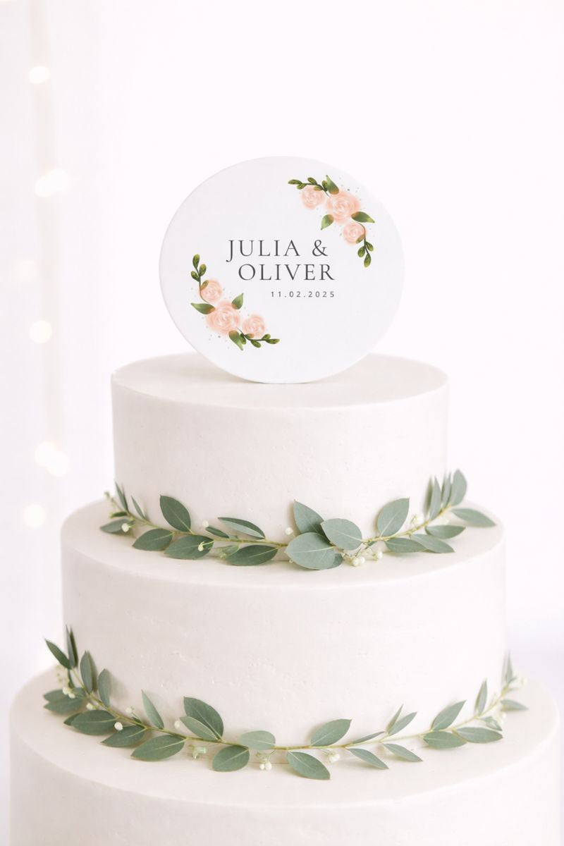Individueller Hochzeits-Cake-Topper