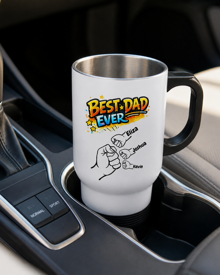 Custom Best Dad Ever Mug with Kids Names | Father’s Day Gift