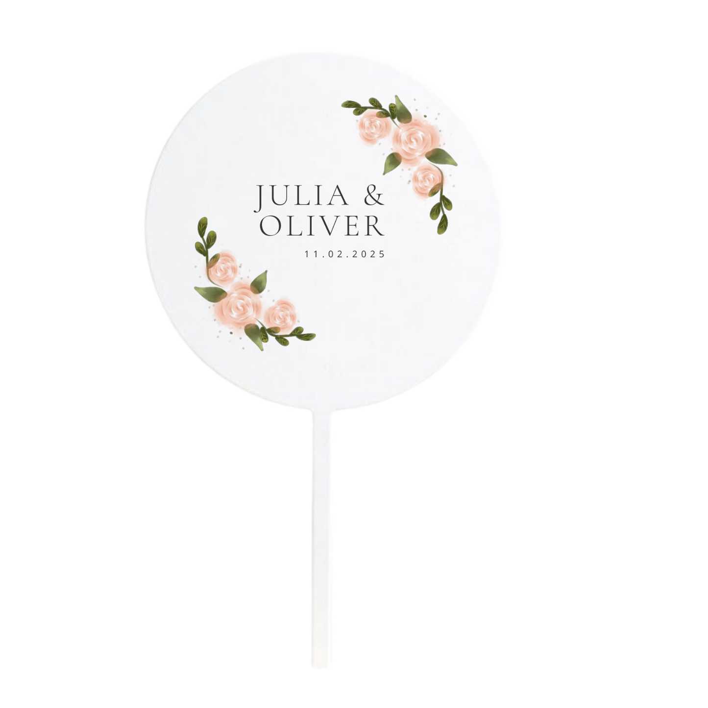 Individueller Hochzeits-Cake-Topper