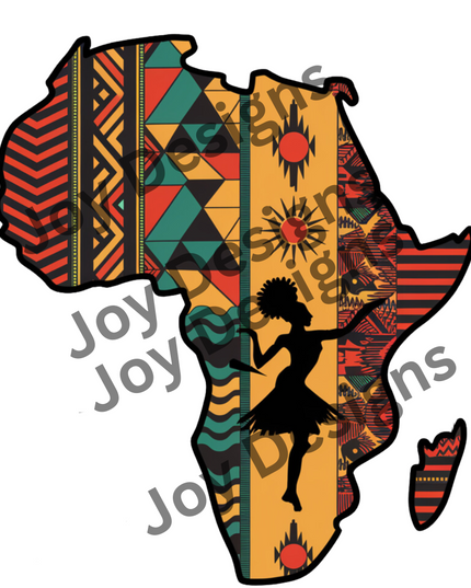 DTF T-shirt Afrikanisches Erbdesign