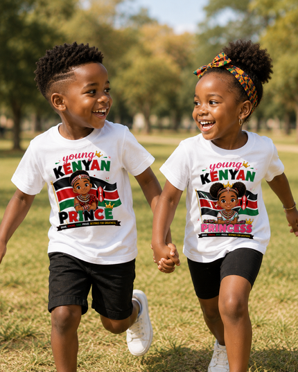 African Heritage Kids T-Shirt | African Princess & Prince Tees for Kids