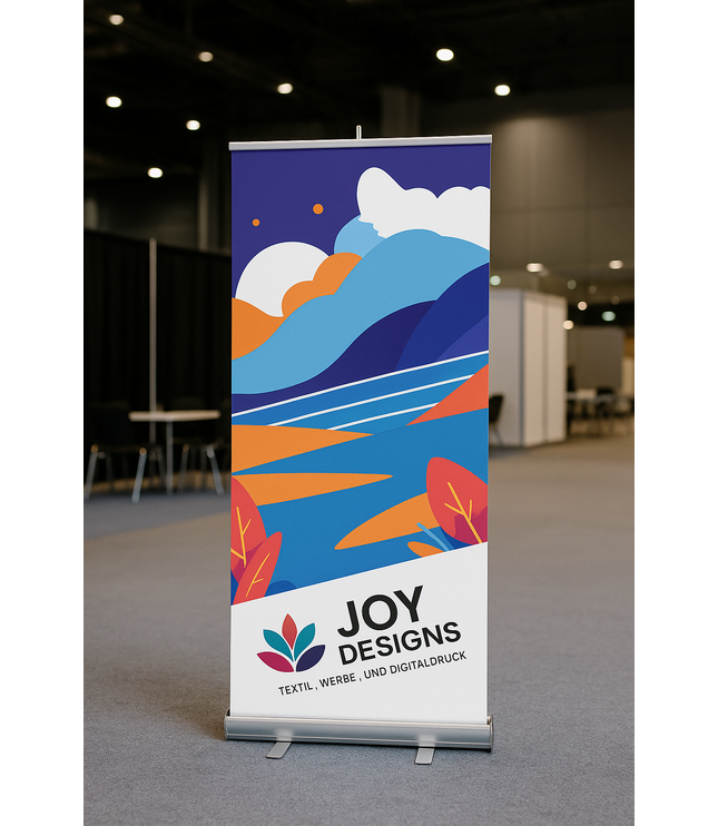 Roll-Up Banner mit Logo – Messeauftritt