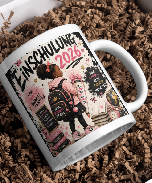 Schulkind 2026 Tasse personalisiert | Einschulung Geschenk