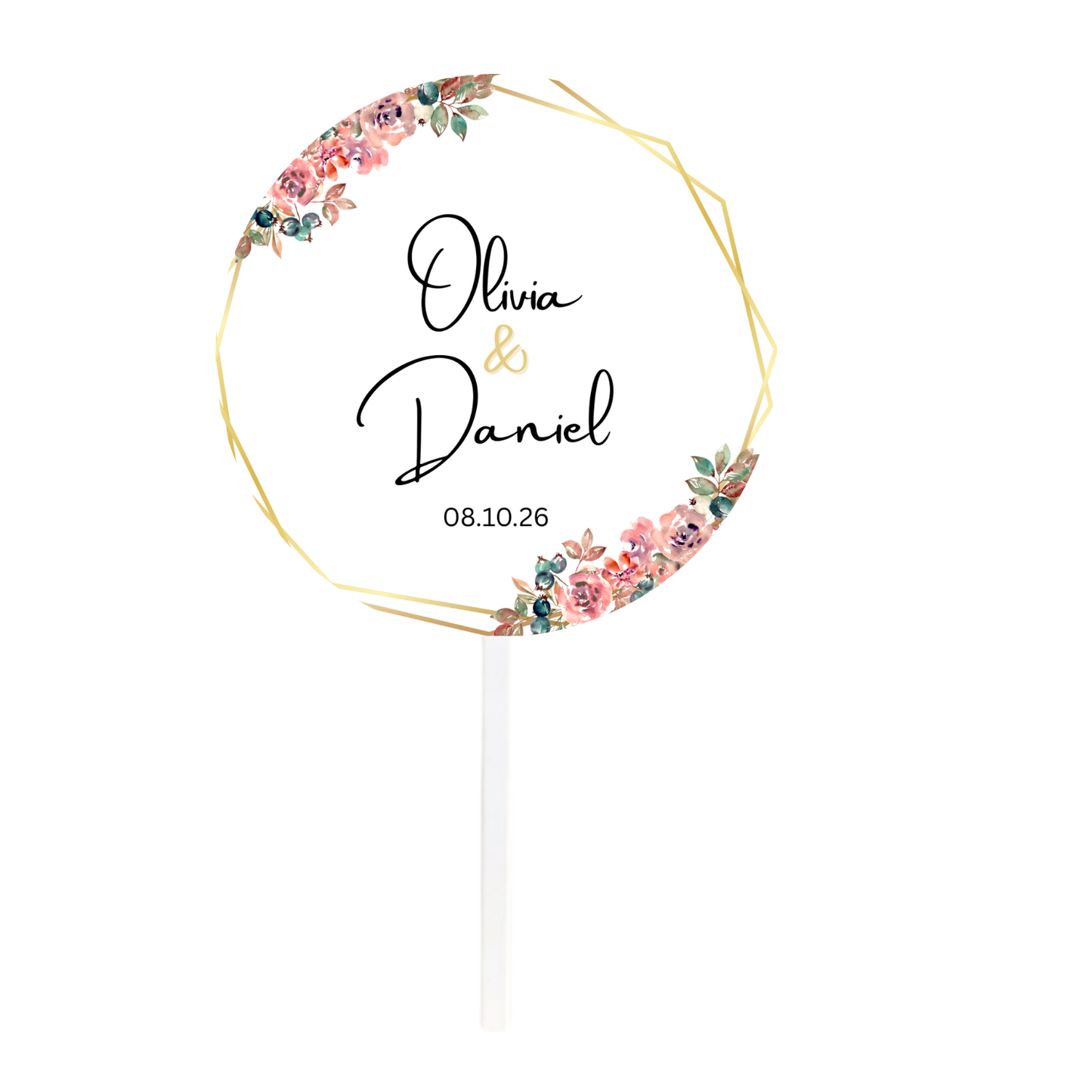 Individueller Hochzeits-Cake-Topper