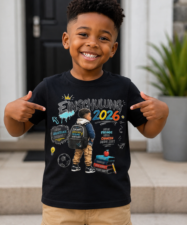 Einschulung 2026 Shirt Junge und Mächen – Cooles Schulkind T-Shirt