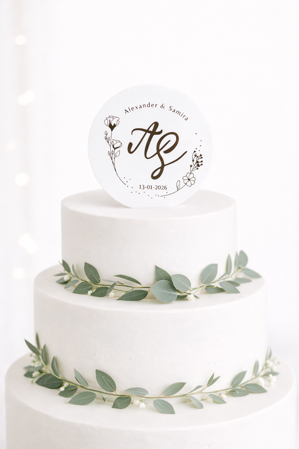 Individueller Hochzeits-Cake-Topper