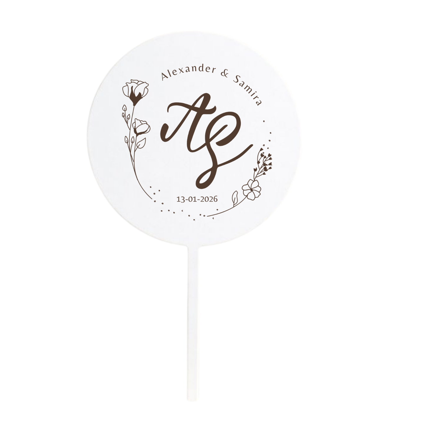 Individueller Hochzeits-Cake-Topper