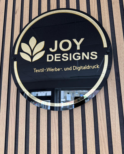 Edles Acrylschild – Indoor Firmenschild für den Innenbereich