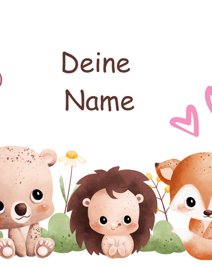 Personalisierte 12oz Edelstahl Isolierbecher für Kinder  Mit Namen  Design  Kita Trinkflasche
