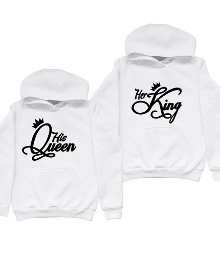 Queen and Queen Valentines day hoodie for lovers