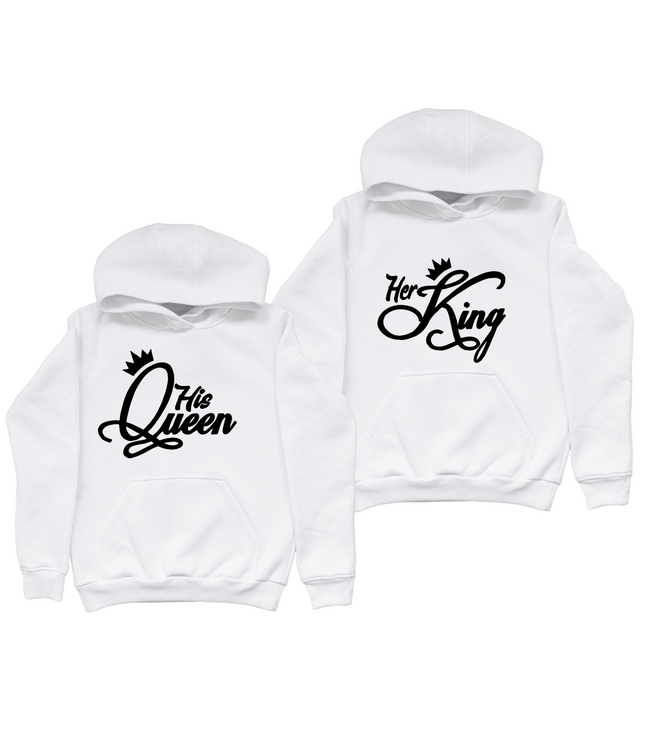 Queen and Queen Valentines day hoodie for lovers
