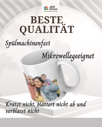 Personalized Animal Mug – Custom Photo & Name | Personalisierte Tiertasse