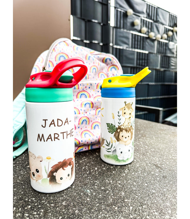 Personalisierte 12oz Edelstahl Isolierbecher für Kinder  Mit Namen  Design  Kita Trinkflasche