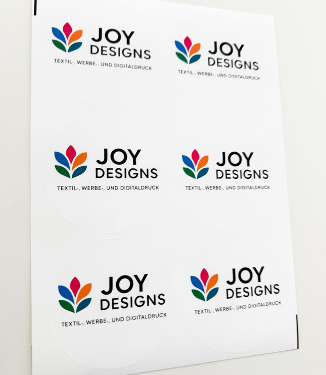 Individuelle Firmenlogo-Aufkleber & Sticker bögen – Professionell & Vielseitig