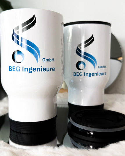 Edelstahl-Thermobecher mit Logo – Werbeartikel für Firmen