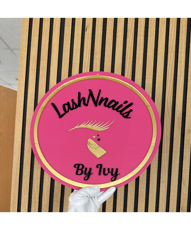 3D Acrylschild mit Logo – Individuelles Geschäftsschild für moderne Marken