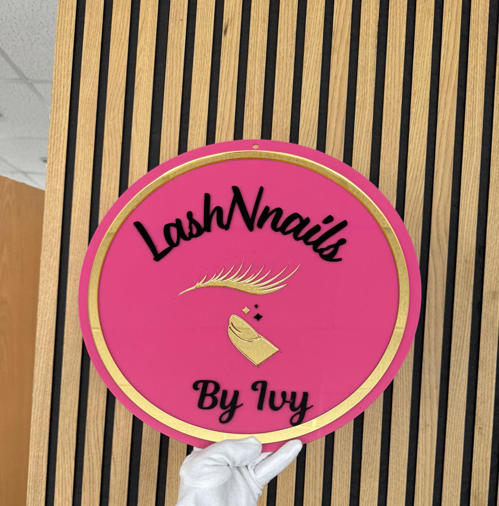 3D Acrylschild mit Logo – Individuelles Geschäftsschild für moderne Marken