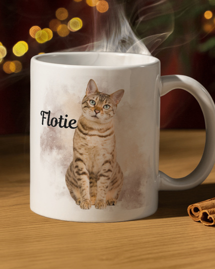 Personalized Animal Mug – Custom Photo & Name | Personalisierte Tiertasse