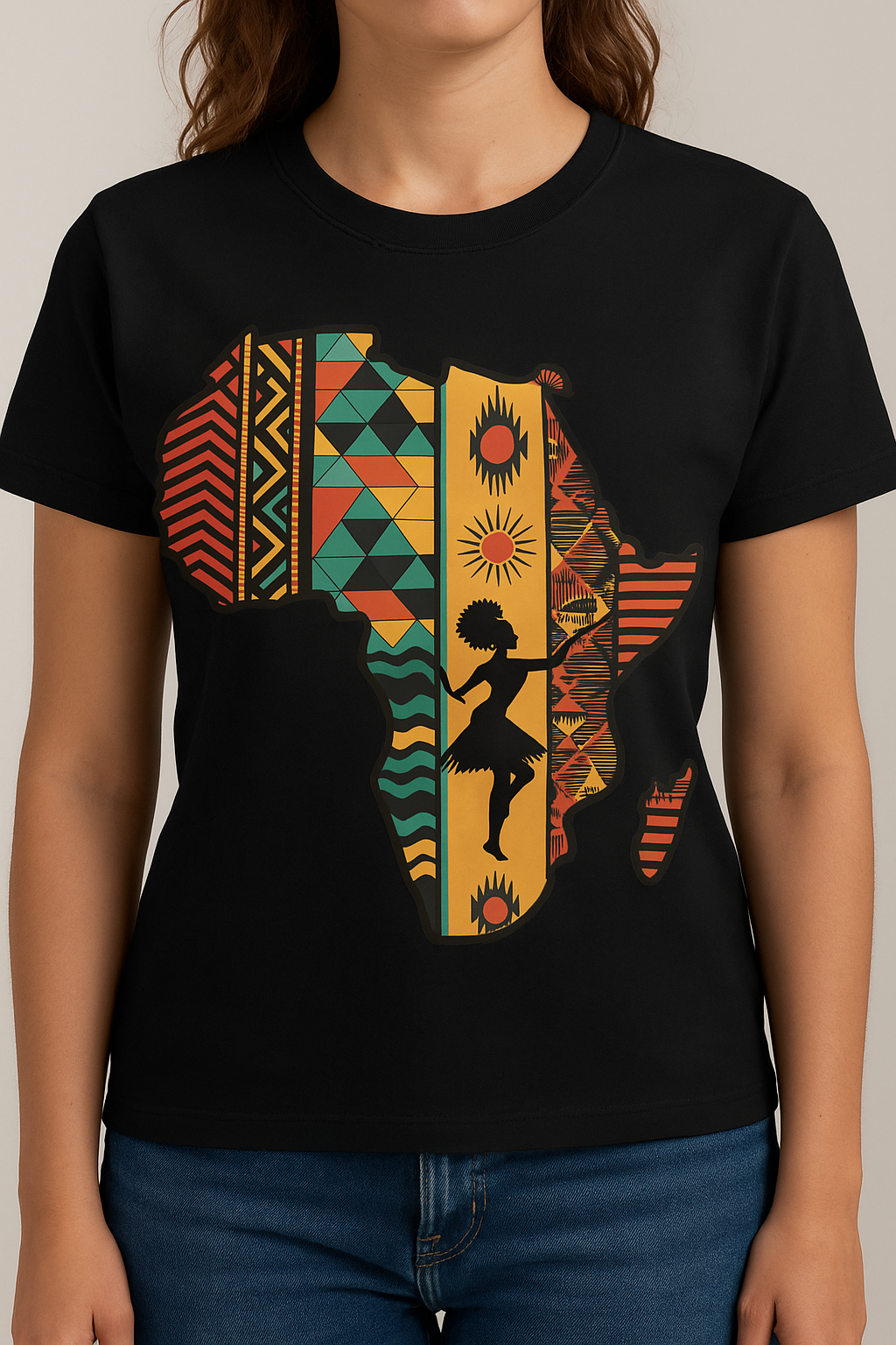 DTF T-shirt Afrikanisches Erbdesign