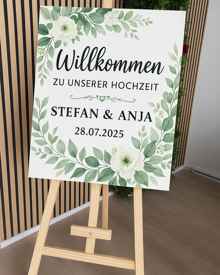 ✨ Personalisierte willkommen Hochzeitsschilder aus Acryl, Holz & Digitaldruck | Joy Designs