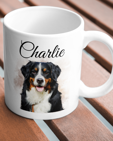 Personalized Animal Mug – Custom Photo & Name | Personalisierte Tiertasse