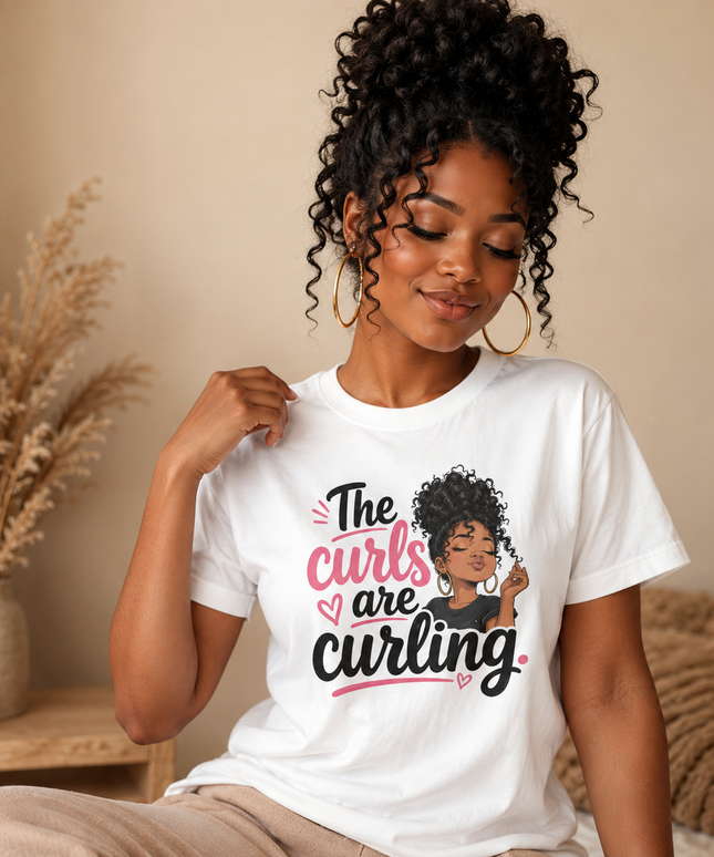 Curl Culture Bundle Set | Graphic Tee, Tote Bag & Mug Collection
