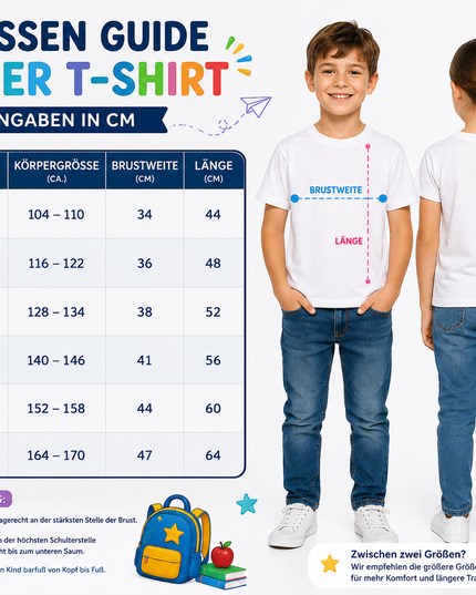 Schulkind 2026 T-Shirt personalisiert | Einschulung Shirt