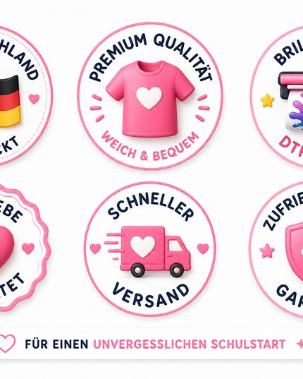Schulkind 2026 T-Shirt personalisiert | Einschulung Shirt
