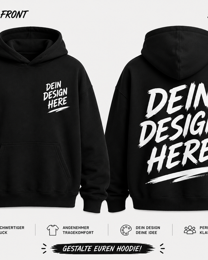 Abschluss Hoodie 2027 personalisiert | Klassenhoodie mit Namen & Wunschdesign