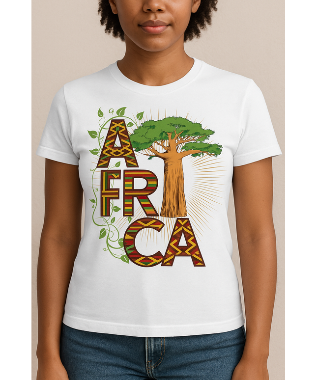 afrika t-shirt unisex vorne