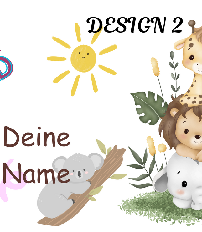 Personalisierte 12oz Edelstahl Isolierbecher für Kinder  Mit Namen  Design  Kita Trinkflasche