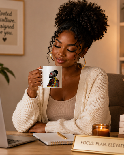 Afro Modern Collection Bundle | Black Girl Art Mug, Tote Bag & Graphic Tee