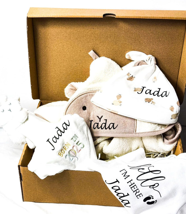 Individuelle Geschenkbox für Neugeborene