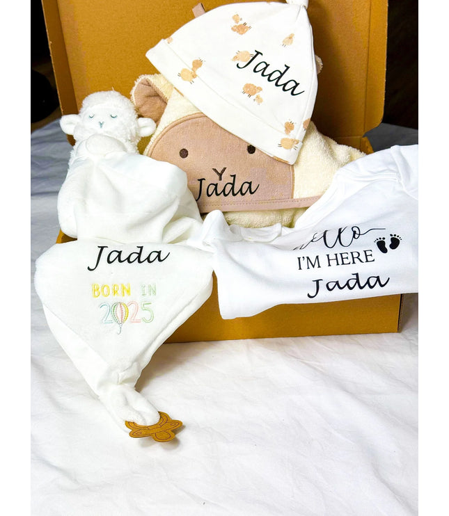Individuelle Geschenkbox für Neugeborene