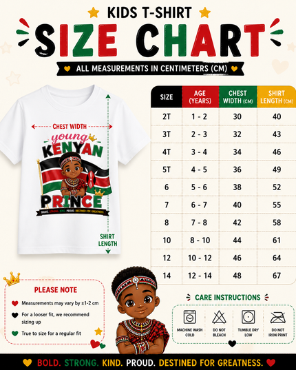 African Heritage Kids T-Shirt | African Princess & Prince Tees for Kids
