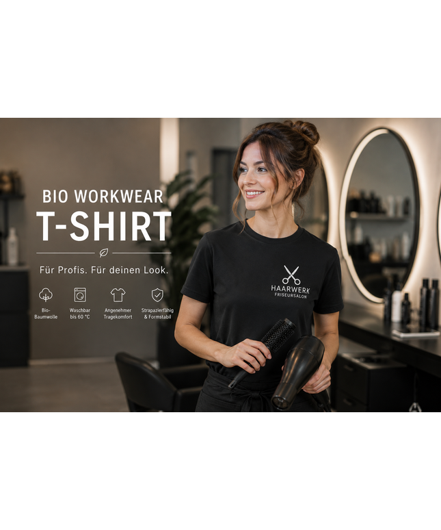 Bio Workwear T-Shirt Herren mit Druck | Arbeitsshirt individuell bedrucken