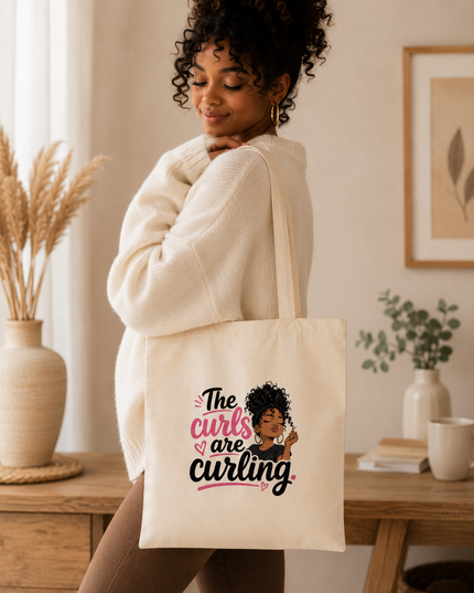 Curl Culture Bundle Set | Graphic Tee, Tote Bag & Mug Collection