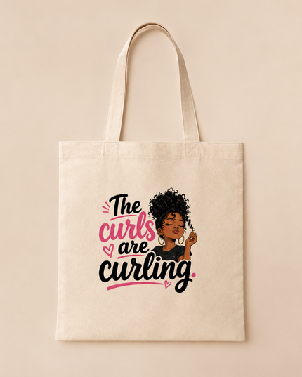 Curl Culture Tote Bag | Afro-Modern Everyday Tote