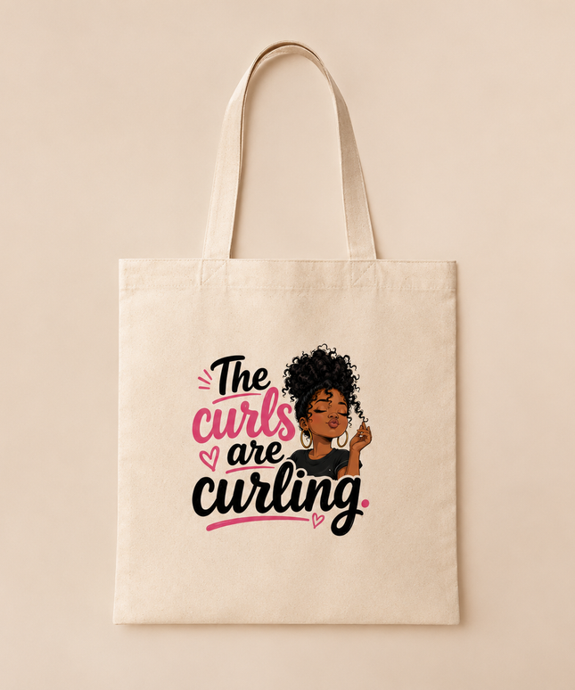 Curl Culture Tote Bag | Afro-Modern Everyday Tote