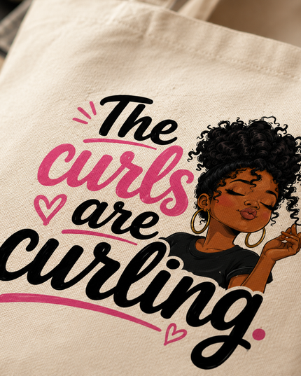 Curl Culture Tote Bag | Afro-Modern Everyday Tote