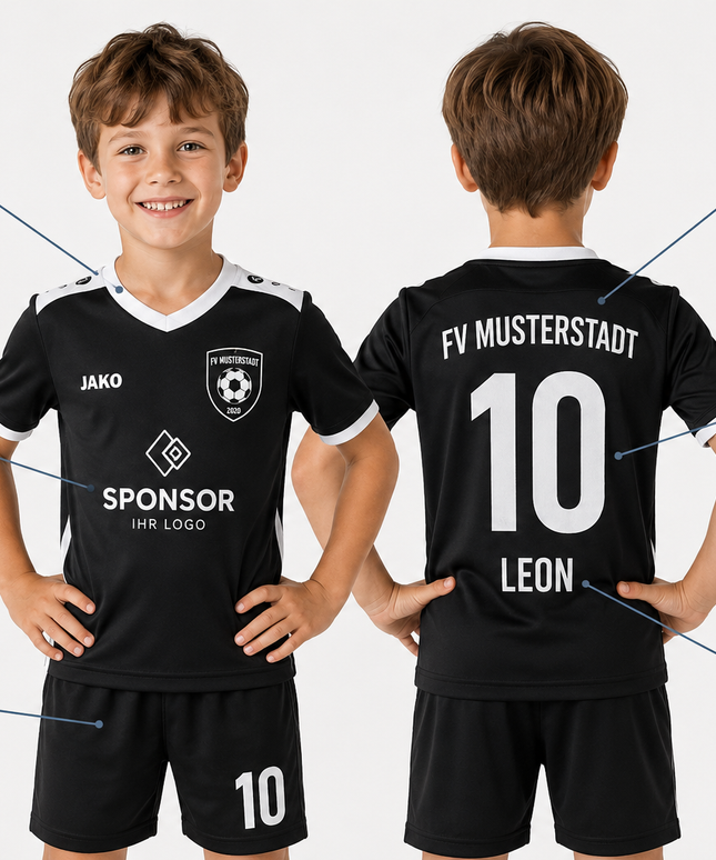 Kinder Fußballtrikot bedrucken |Bereits ab 5 Stück